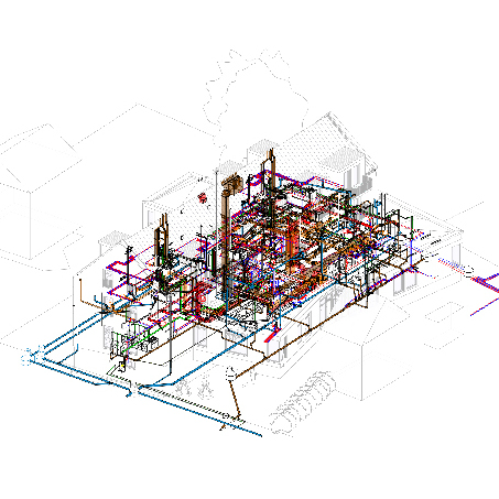 Digitales Gebäudemodell Thearapiezentrum ASB Neustadt